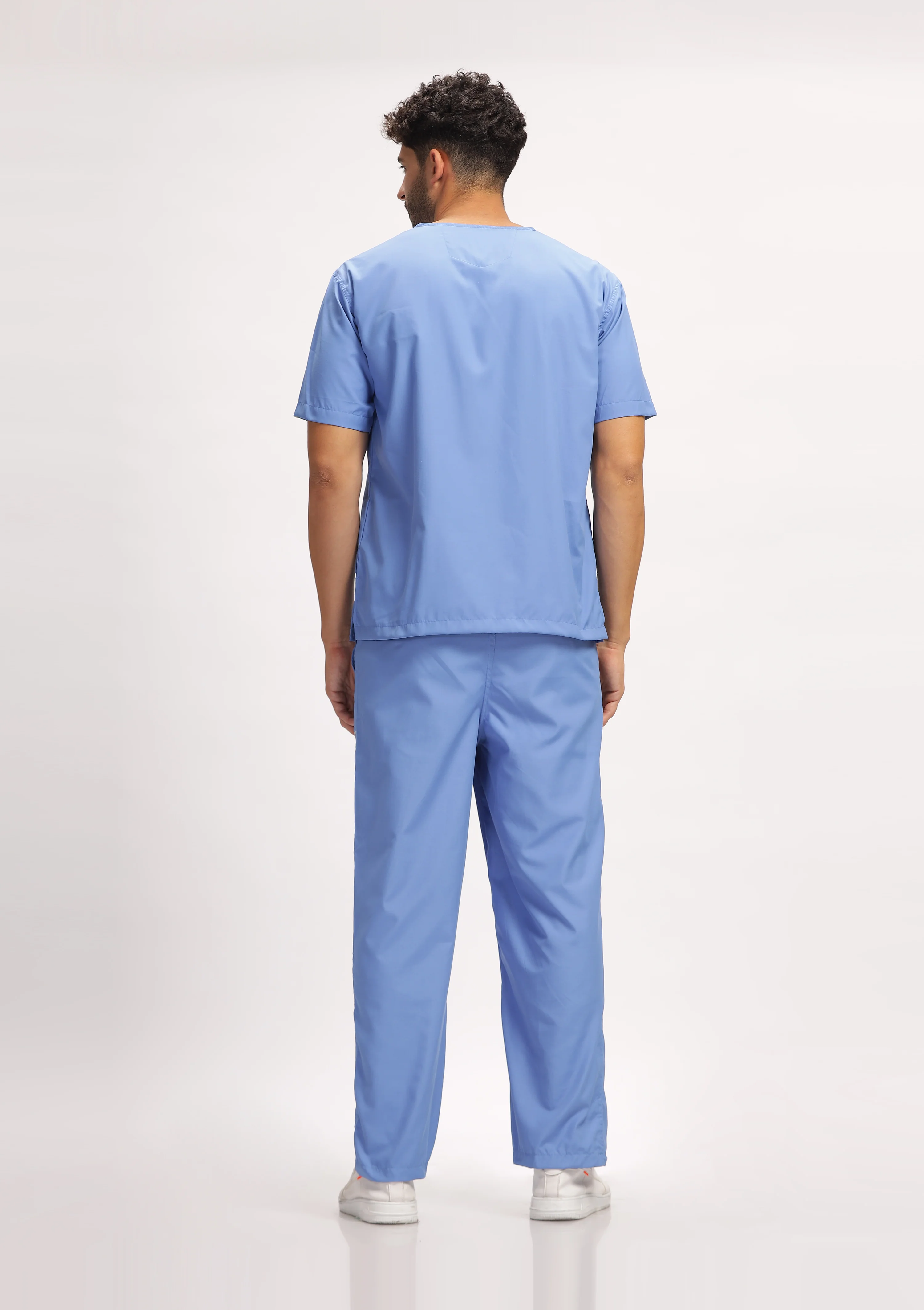 Classic Men's V-Neck (Ceil Blue) Scrub - Image 5