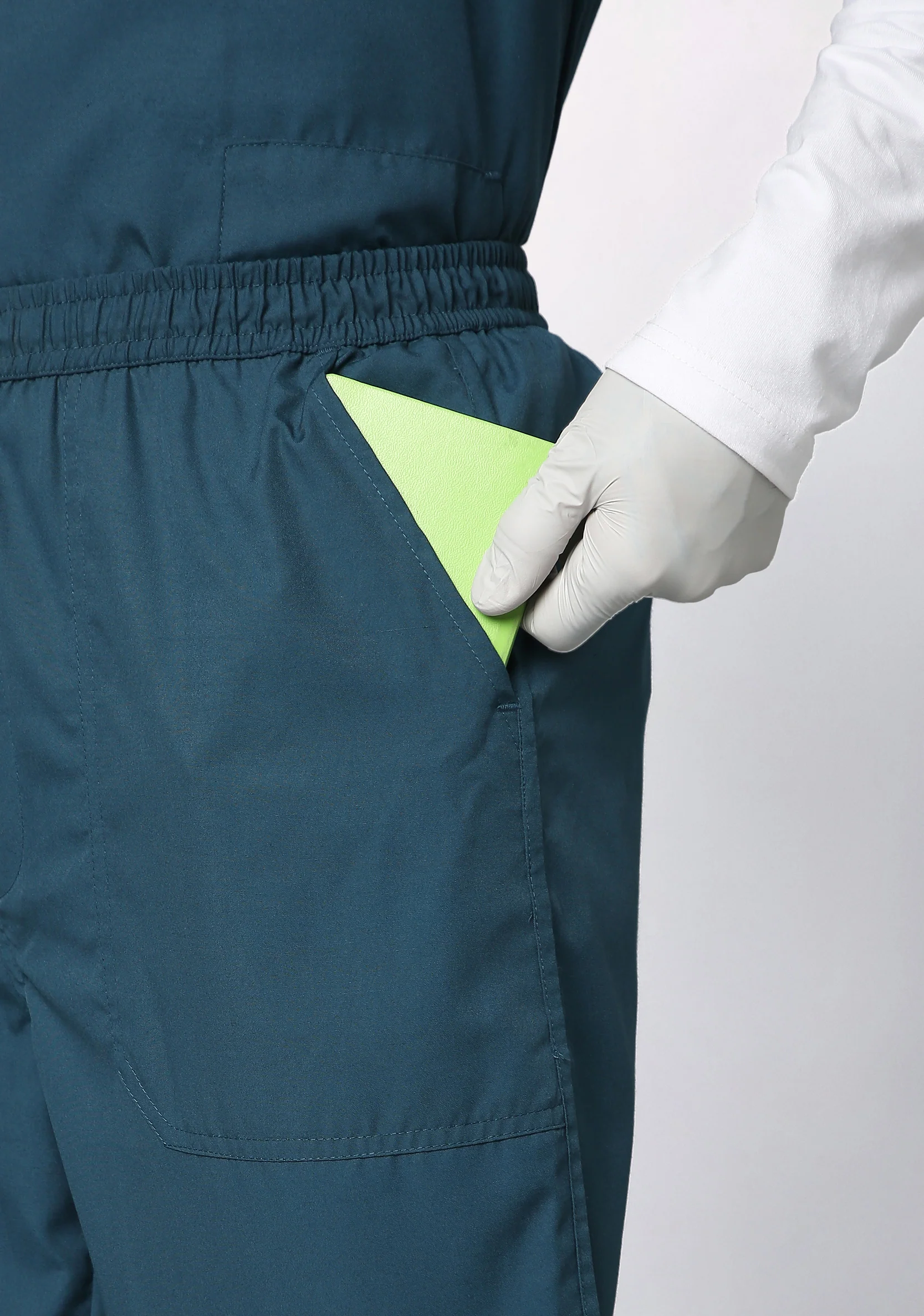 Classic Men's V-Neck (Forest Green) Scrub - Image 3