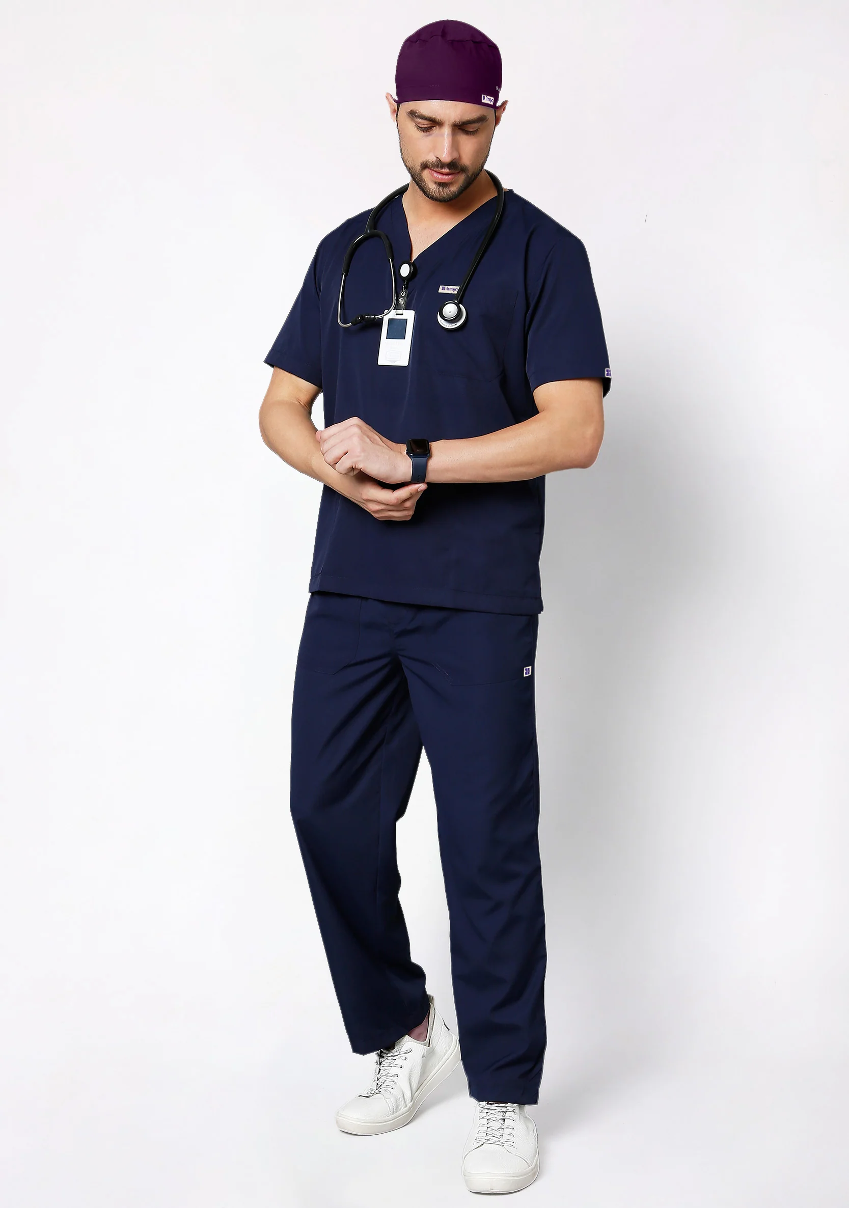Classic Unisex (Wine) Scrub Cap - Image 4