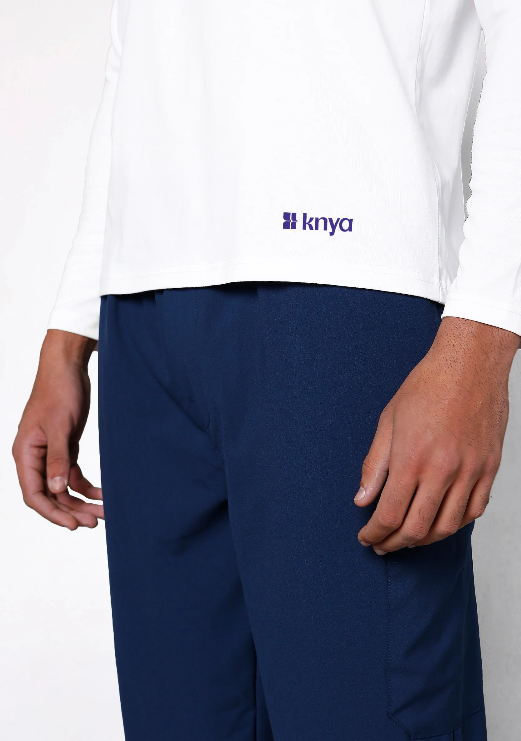 Supersoft Men's L/S (White) Underscrub - Image 3