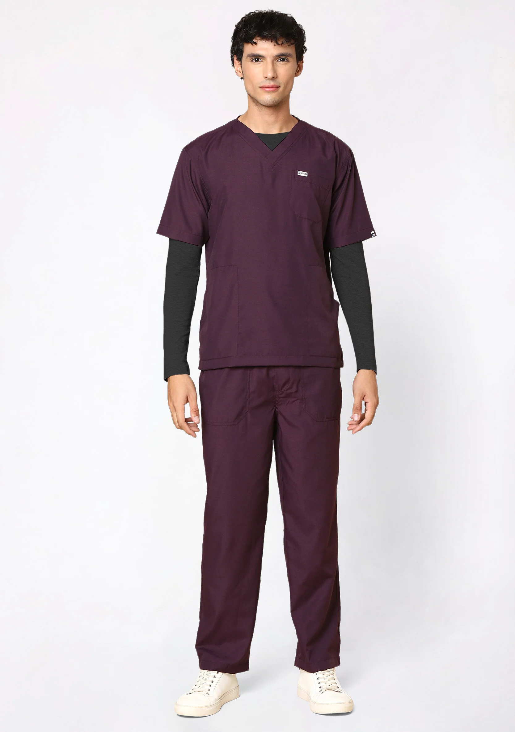 Men's Supersoft L/S (Charcoal) Underscrub - Image 6