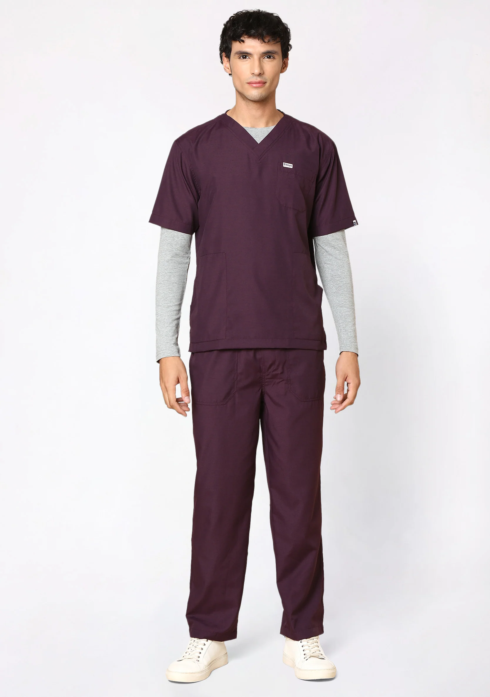 Supersoft Men's L/S (Grey) Underscrub - Image 5