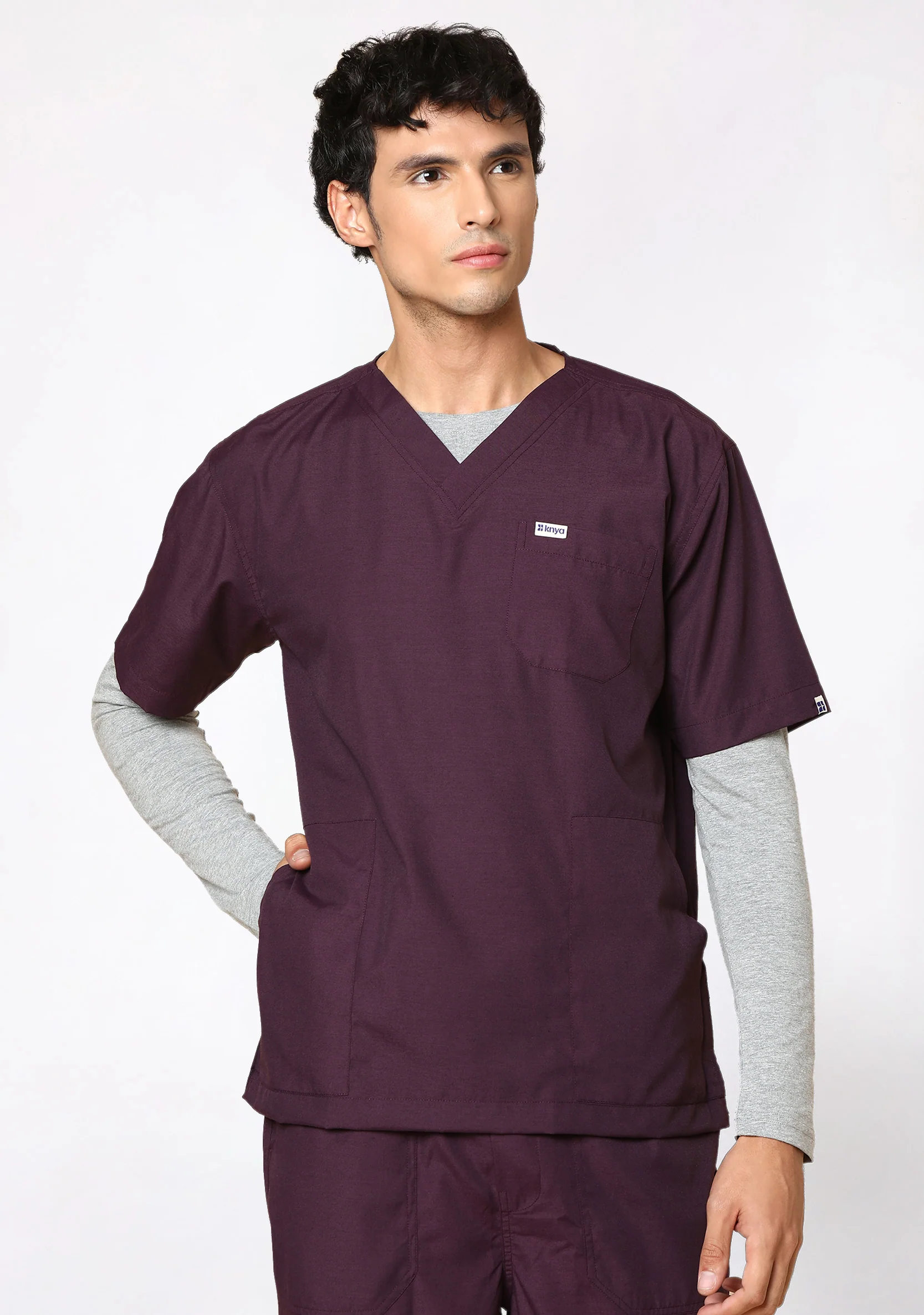 Supersoft Men's L/S (Grey) Underscrub - Image 6