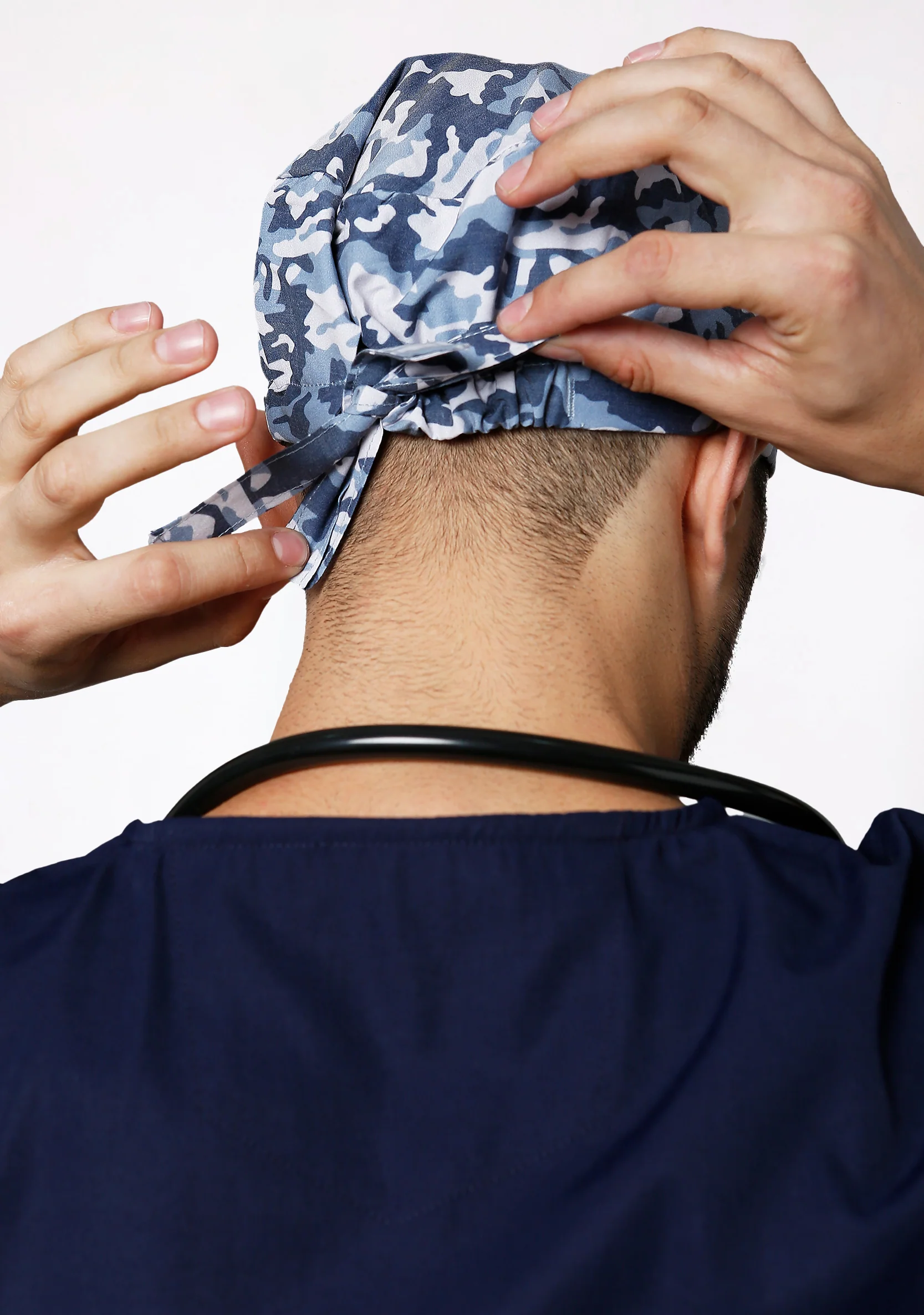 Printed Unisex (Camouflage) Scrub Cap - Image 3