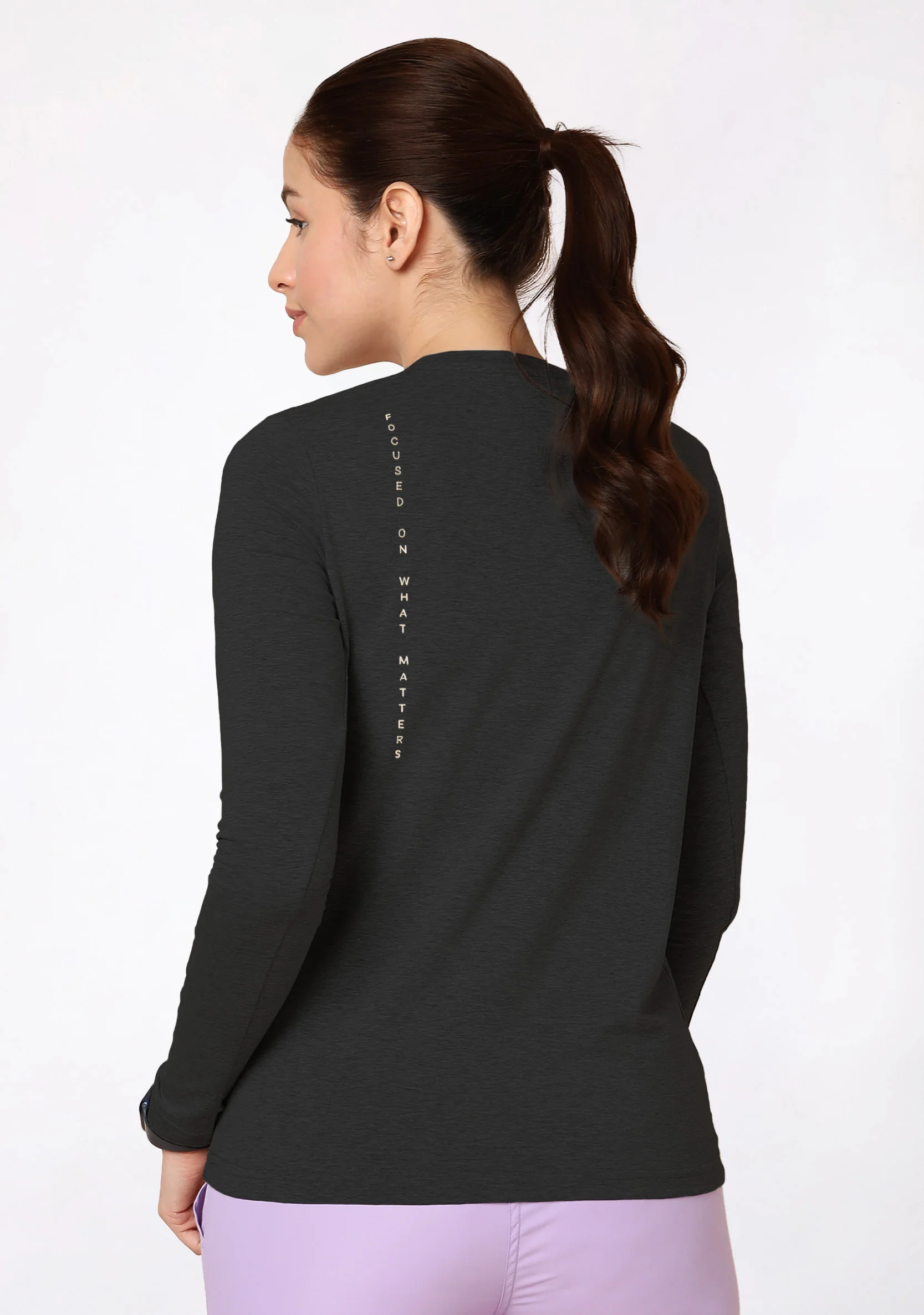 Supersoft Women's L/S (Charcoal) Underscrub - Image 4