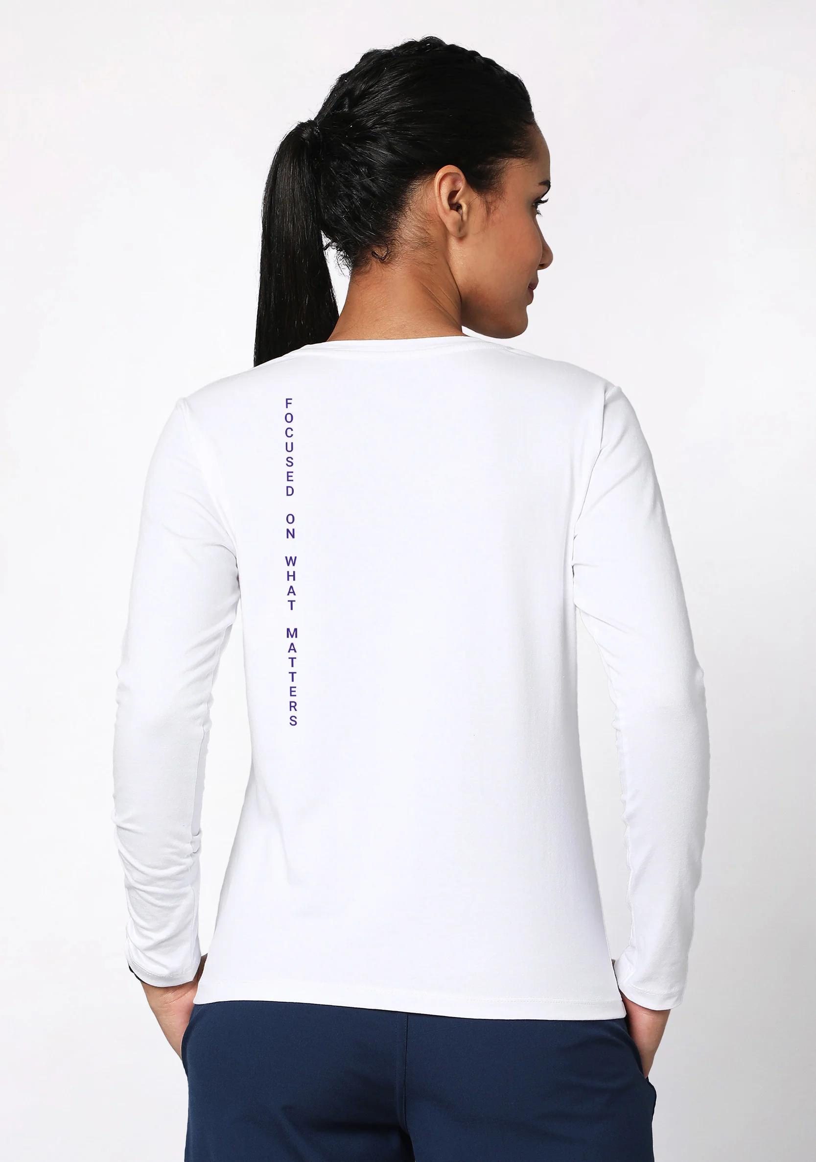 Supersoft Women's L/S (White) Underscrub - Image 3