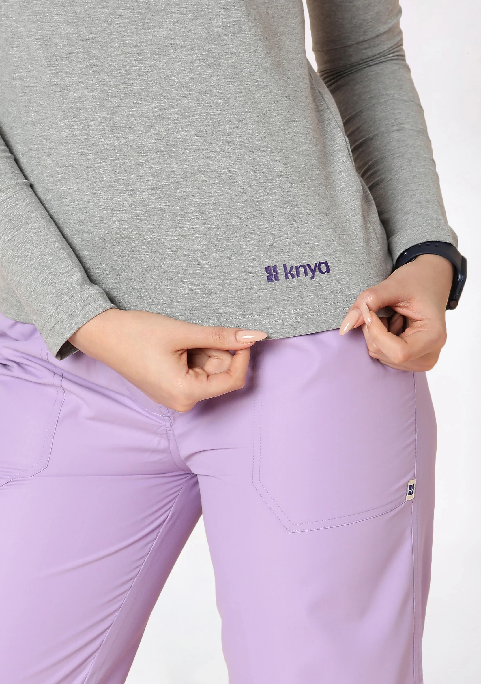 Supersoft Women's L/S (Grey) Underscrub - Image 4