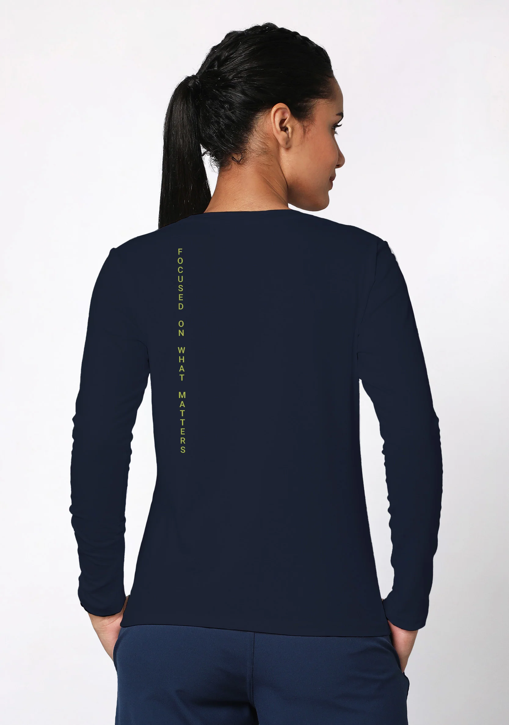 Supersoft Women's L/S (Navy) Underscrub - Image 3